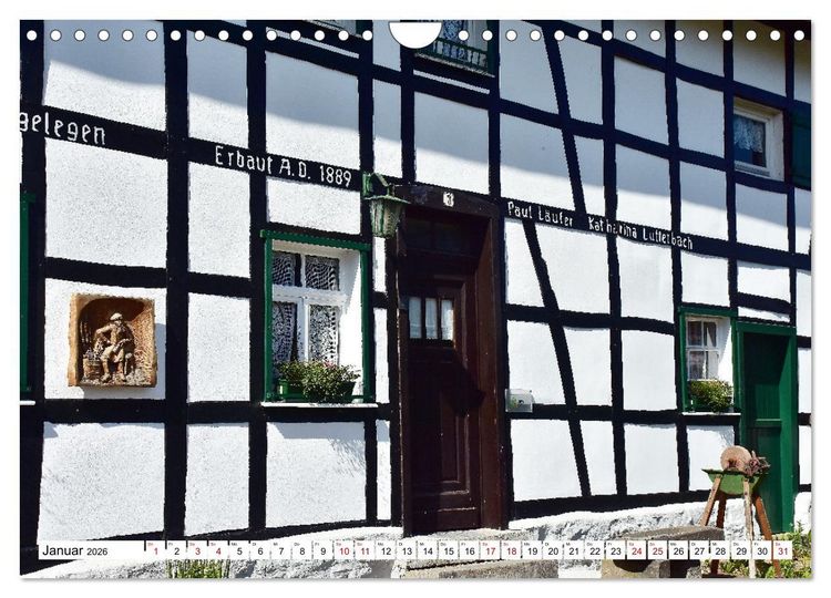 Produktbild: Fachwerkh&auml;user - Historische Geb&auml;ude rund um Simmerath (Wandkalender 2026 DIN A4 quer), CALVENDO Monatskalender