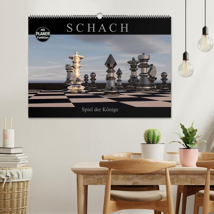 Produktbild: SCHACH - Spiel der K&ouml;nige (Wandkalender 2026 DIN A2 quer), CALVENDO Monatskalender