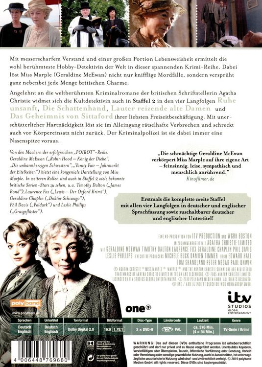 Produktbild: Agatha Christie: MARPLE - Staffel 2 [2 DVDs]
