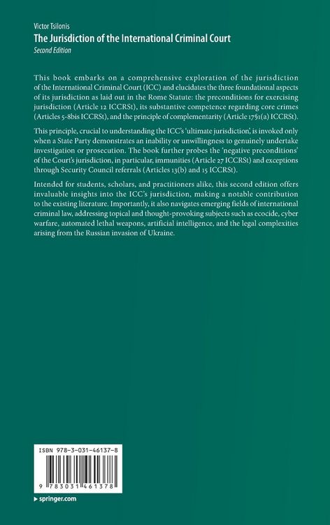 Produktbild: The Jurisdiction of the International Criminal Court