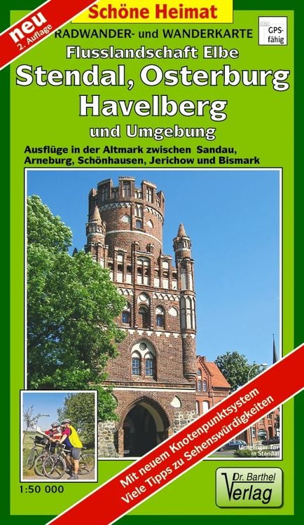 Produktbild: Radwander- und Wanderkarte Flusslandschaft Elbe, Stendal, Osterburg, Havelberg und Umgebung 1 : 50 000