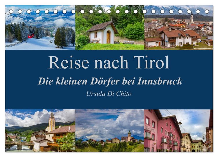 Produktbild: Reise nach Tirol - Die kleinen D&ouml;rfer bei Innsbruck (Tischkalender 2026 DIN A5 quer), CALVENDO Monatskalender