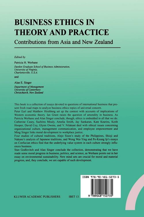 Produktbild: Business Ethics in Theory and Practice