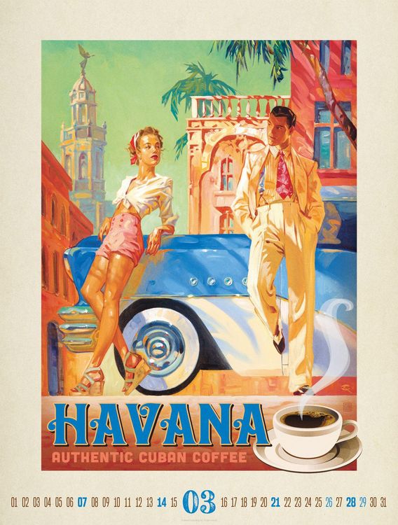 Produktbild: Coffee Time Kaffee-Plakate-Kalender 2027