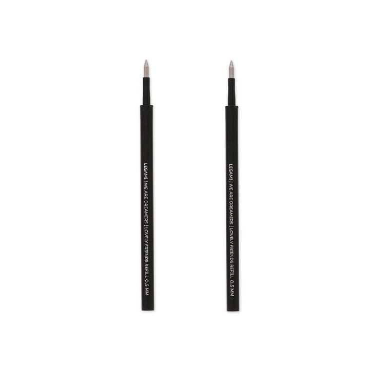 Produktbild: Legami 2 Set mit 2 Ersatzpatronen f&uuml;r Gelstift - Lovely Friends - Schwarz
