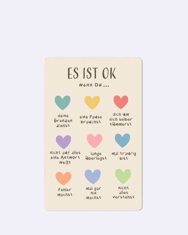 Produktbild: Lunacard Postkarte *Es ist okay