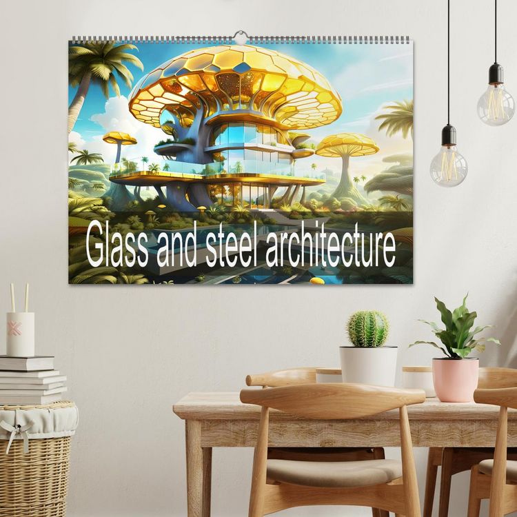 Produktbild: Glass and steel architecture (Wall Calendar 2026 DIN A2 landscape), CALVENDO 12 Month Wall Calendar