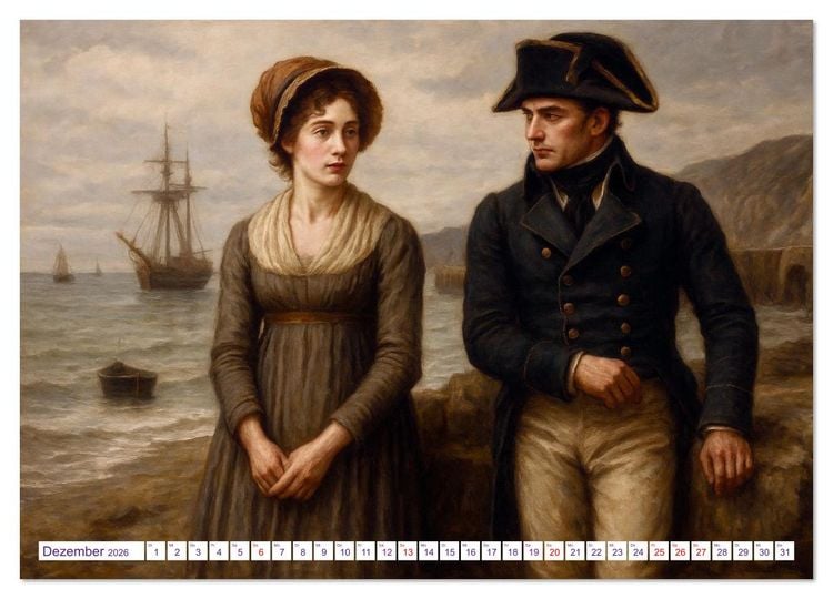 Produktbild: Jane Austen (Wandkalender 2026 DIN A3 quer), CALVENDO Monatskalender