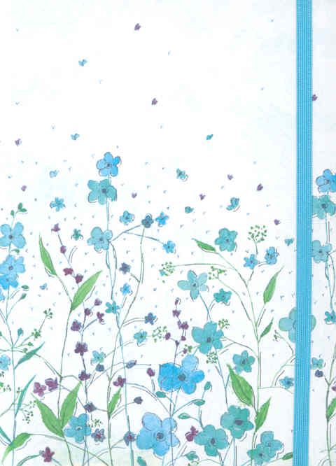 Produktbild: Small Journal Blue Flowers