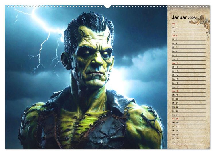 Produktbild: Viktorianische Schrecken (Wandkalender 2026 DIN A2 quer), CALVENDO Monatskalender