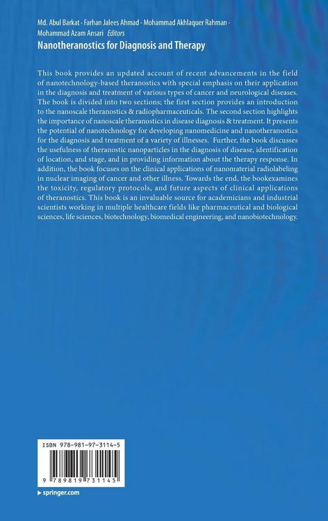 Produktbild: Nanotheranostics for Diagnosis and Therapy