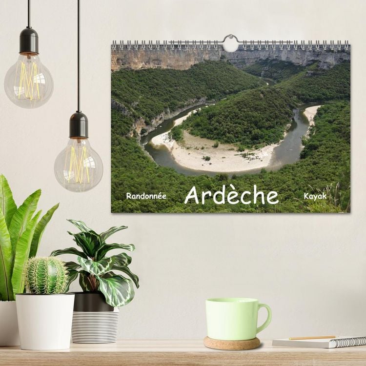 Produktbild: Ard&egrave;che - Randonn&eacute;e & Kayak (Calendrier mural 2026 DIN A4 vertical), CALVENDO calendrier mensuel