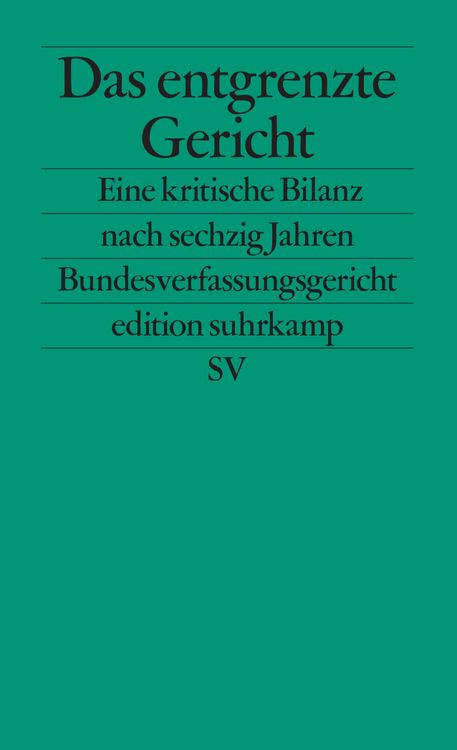 Produktbild: Das entgrenzte Gericht