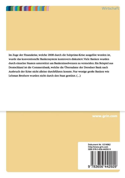 Produktbild: Islamic Banking. Kritische Evaluierung zur Einsch&auml;tzung der Tauglichkeit f&uuml;r den deutschen Markt
