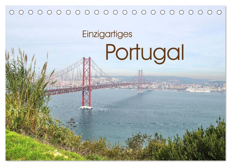 Produktbild: Einzigartiges Portugal (Tischkalender 2026 DIN A5 quer), CALVENDO Monatskalender