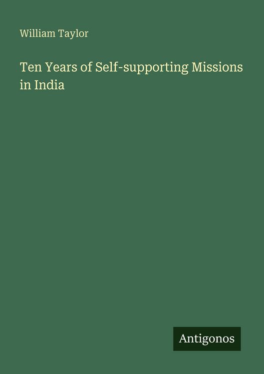 Produktbild: Ten Years of Self-supporting Missions in India