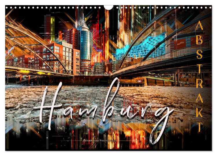 Produktbild: Hamburg abstrakt (Wandkalender 2026 DIN A3 quer), CALVENDO Monatskalender