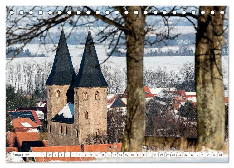Produktbild: Romanik in Sachsen-Anhalt (Tischkalender 2026 DIN A5 quer), CALVENDO Monatskalender