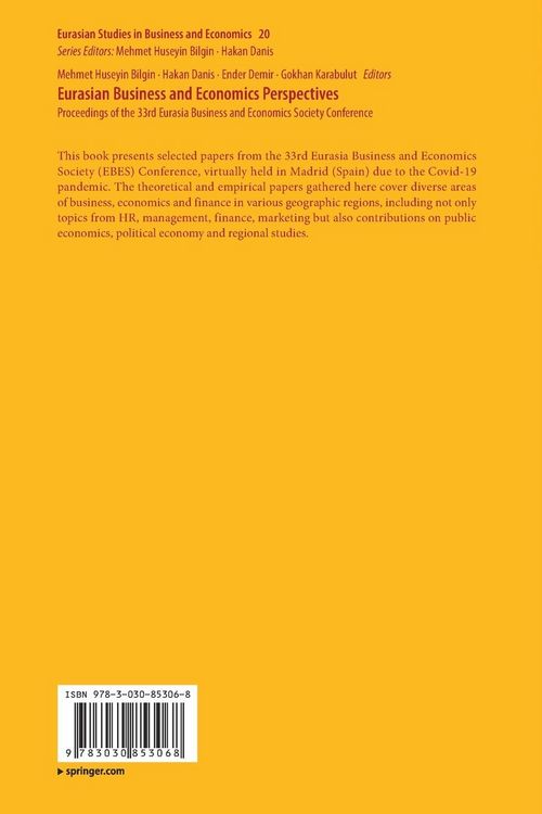 Produktbild: Eurasian Business and Economics Perspectives