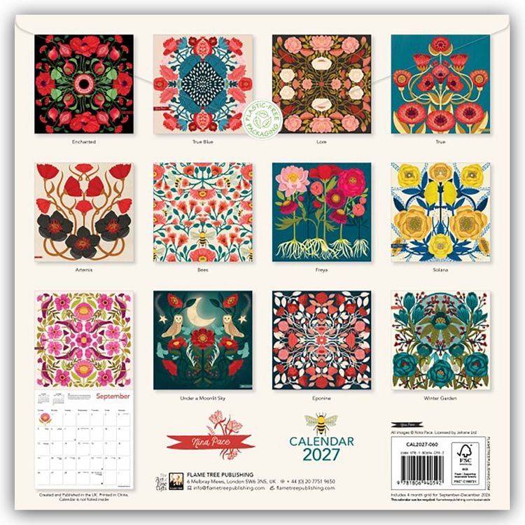 Produktbild: Nina Pace 2027 &ndash; Original Flame Tree Publishing-Kalender [Kalender]