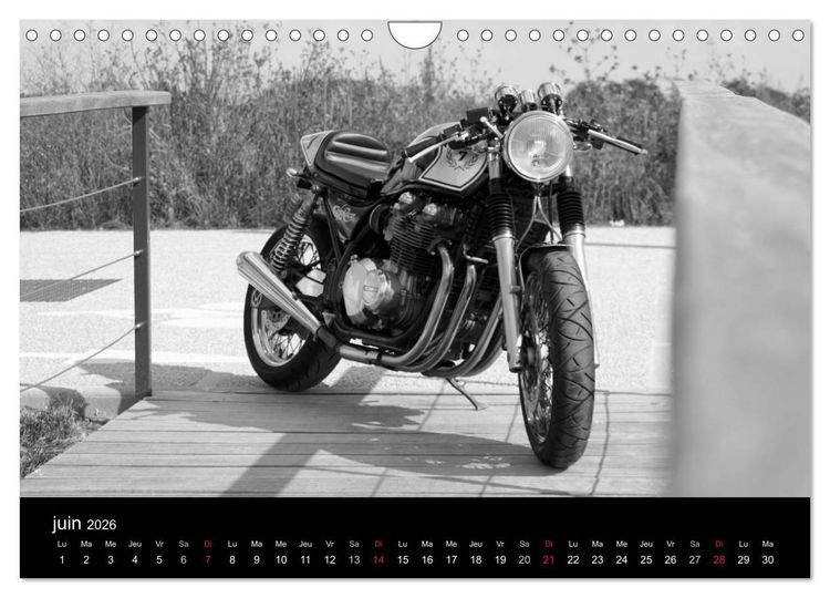 Produktbild: Une moto de caract&egrave;re (Calendrier mural 2026 DIN A4 vertical), CALVENDO calendrier mensuel