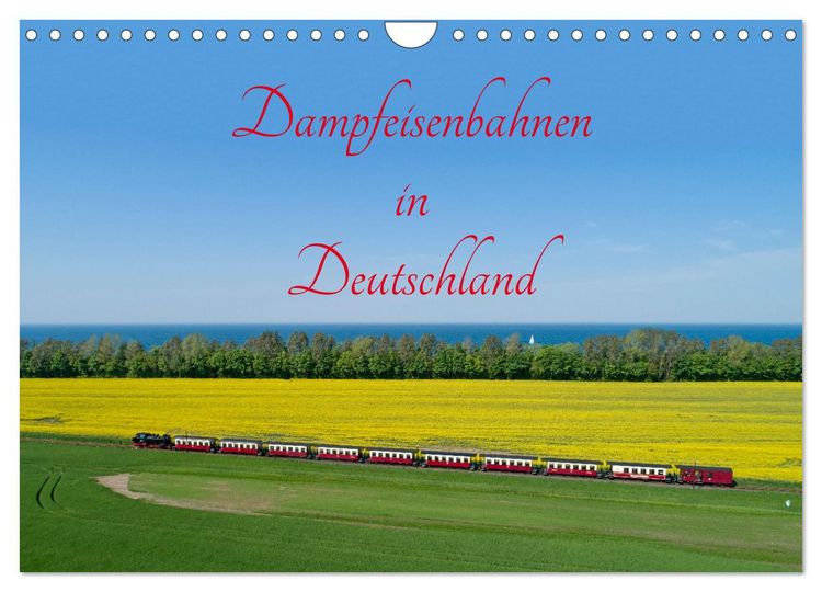 Produktbild: Dampfeisenbahnen in Deutschland (Wandkalender 2026 DIN A4 quer), CALVENDO Monatskalender
