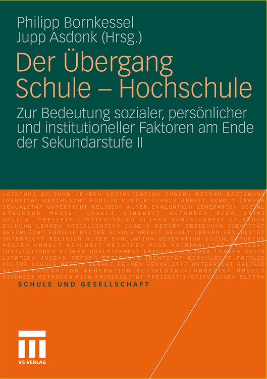 Produktbild: Der &Uuml;bergang Schule - Hochschule