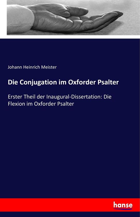 Produktbild: Die Conjugation im Oxforder Psalter