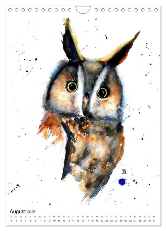 Produktbild: Tiere in Aquarell 2026 - von Ruth Trinczek (Wandkalender 2026 DIN A4 hoch), CALVENDO Monatskalender