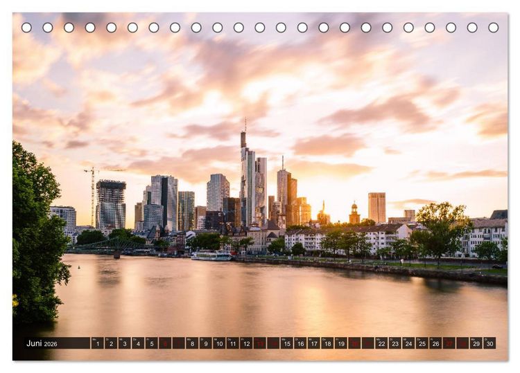 Produktbild: Main Frankfurt (Tischkalender 2026 DIN A5 quer), CALVENDO Monatskalender