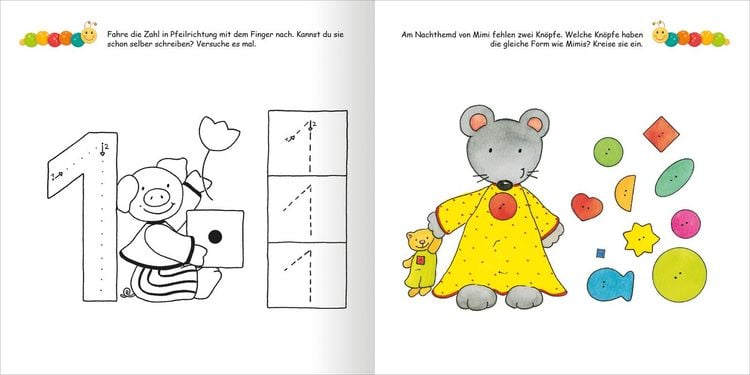 Produktbild: Lernraupe &ndash; Mein gro&szlig;es &Uuml;bungsbuch f&uuml;r den Kindergarten