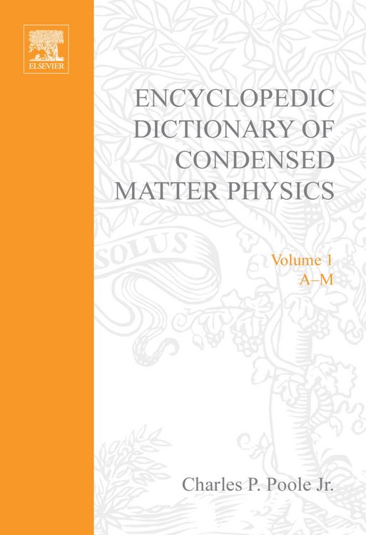 Produktbild: Encyclopedic Dictionary of Condensed Matter Physics