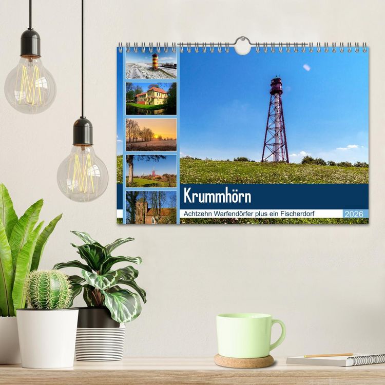 Produktbild: KRUMMH&Ouml;RN Achtzehn Warfend&ouml;rfer plus ein Fischerdorf (Wandkalender 2026 DIN A4 quer), CALVENDO Monatskalender