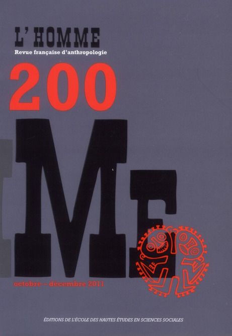 Produktbild: Revue l'Homme N.200 ; Decrire, Ecrire