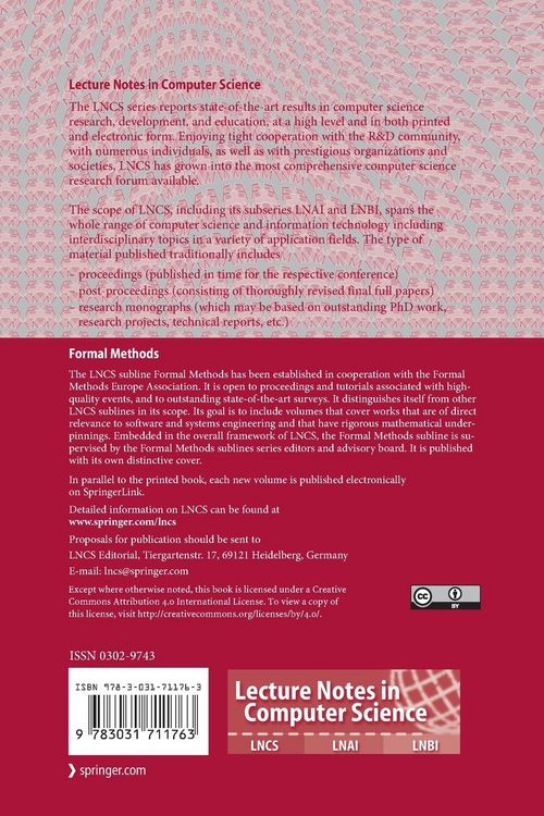Produktbild: Formal Methods