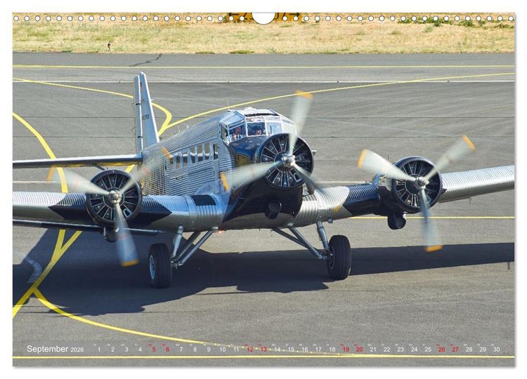 Produktbild: Flugzeuge und Hubschrauber im Portr&auml;t (Wandkalender 2026 DIN A3 quer), CALVENDO Monatskalender