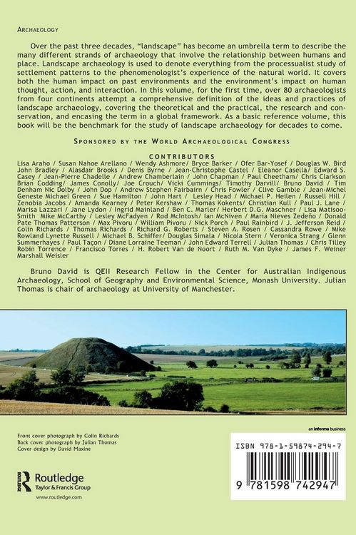 Produktbild: Handbook of Landscape Archaeology