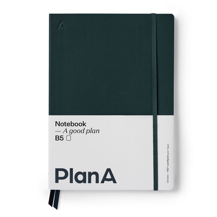 Produktbild: Notizbuch B5 Softcover Blanko Moss Green