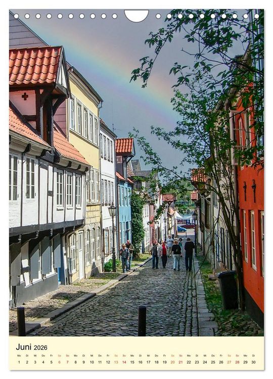Produktbild: Flensburg - so bezaubernd (Wandkalender 2026 DIN A4 hoch), CALVENDO Monatskalender