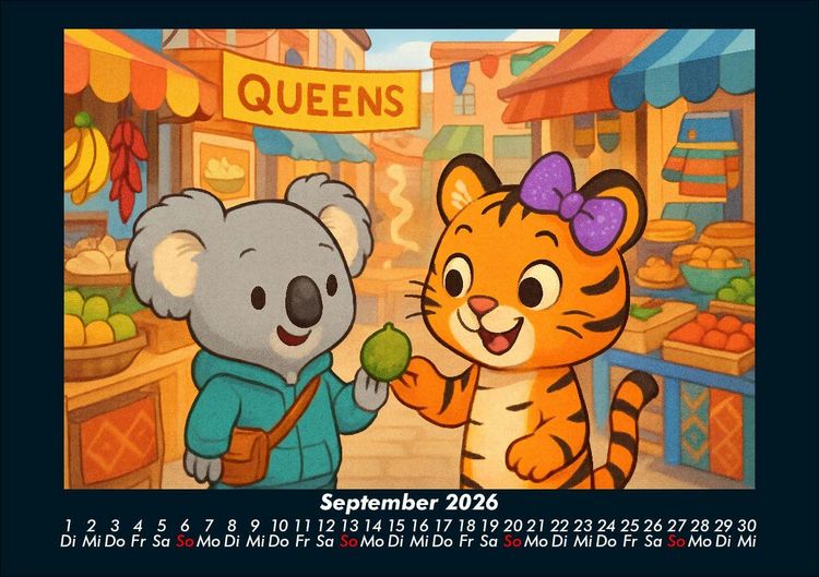 Produktbild: Kiki & Tina - Ein Jahr in New York 2026 Fotokalender DIN A5