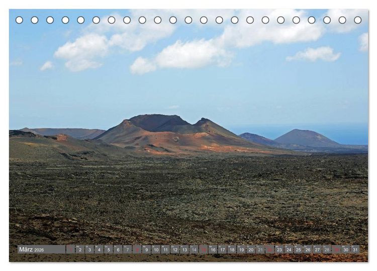 Produktbild: Urlaub auf Lanzarote (Tischkalender 2026 DIN A5 quer), CALVENDO Monatskalender