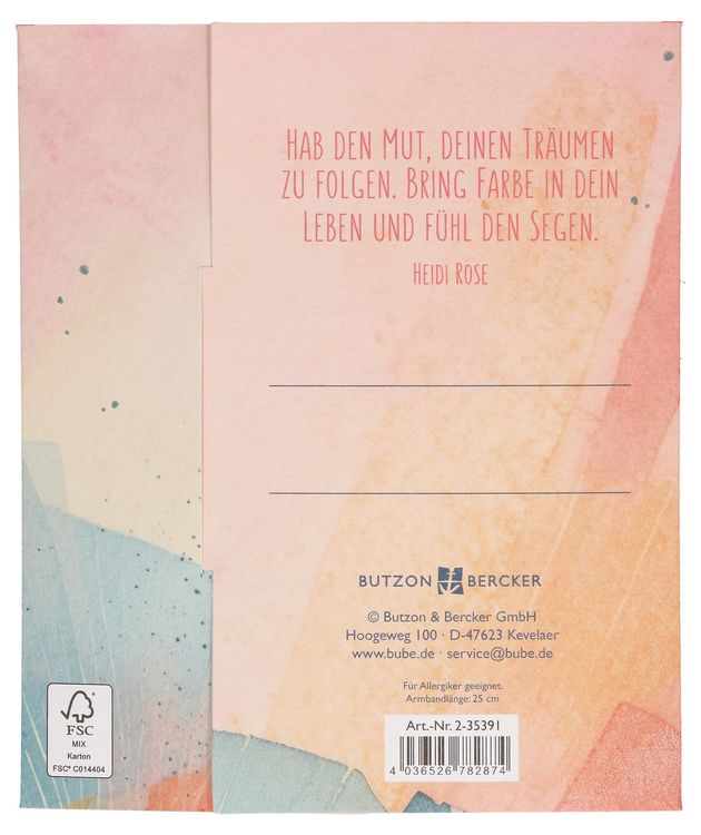 Produktbild: Textil-Armband - Glaub an dich