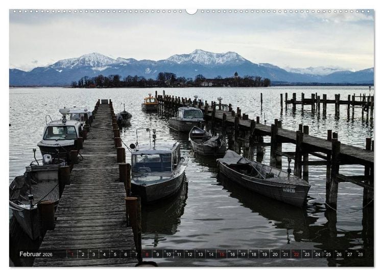 Produktbild: Stille Tage am Chiemsee (Wandkalender 2026 DIN A2 quer), CALVENDO Monatskalender