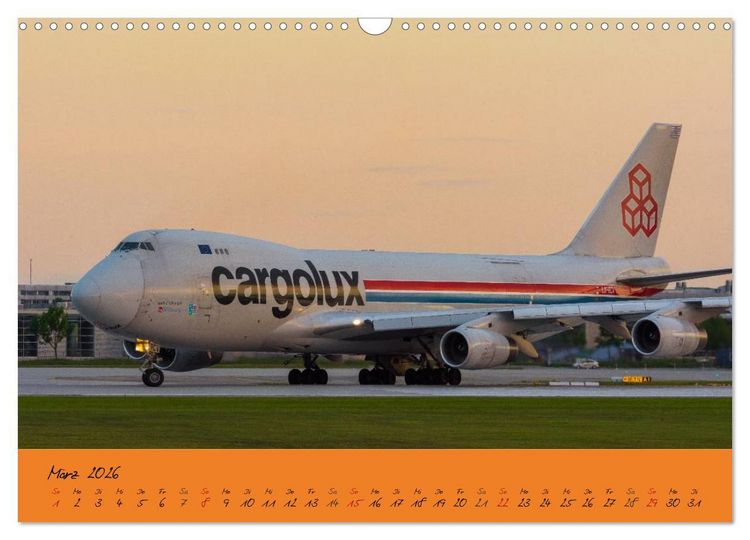 Produktbild: Flugzeuge im Abendlicht (Wandkalender 2026 DIN A3 quer), CALVENDO Monatskalender