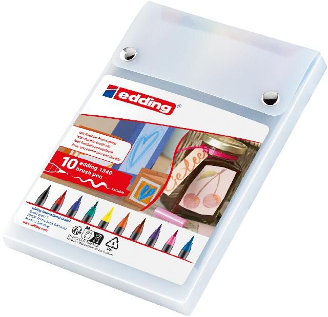 Produktbild: Edding Pinselstifte 1340 BrushPen 10er Set