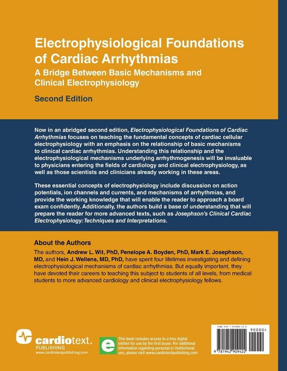 Produktbild: Electrophysiological Foundations of Cardiac Arrhythmias