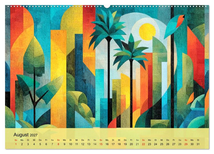 Produktbild: Leuchtender Urwald. Dschungel zwischen Form und Wildnis (hochwertiger Premium Wandkalender 2027 DIN A2 quer), Kunstdruck in Hochglanz