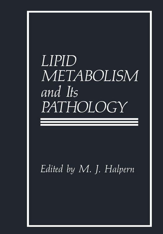 Produktbild: Lipid Metabolism and Its Pathology