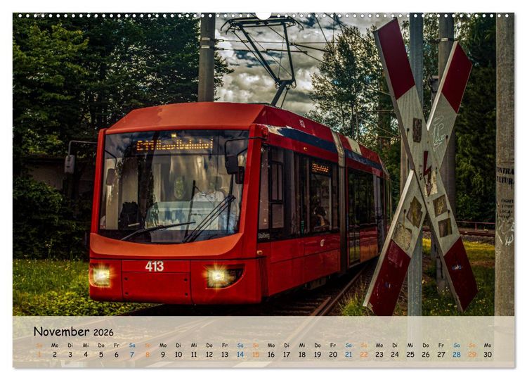 Produktbild: Nahverkehr in Chemnitz (hochwertiger Premium Wandkalender 2026 DIN A2 quer), Kunstdruck in Hochglanz