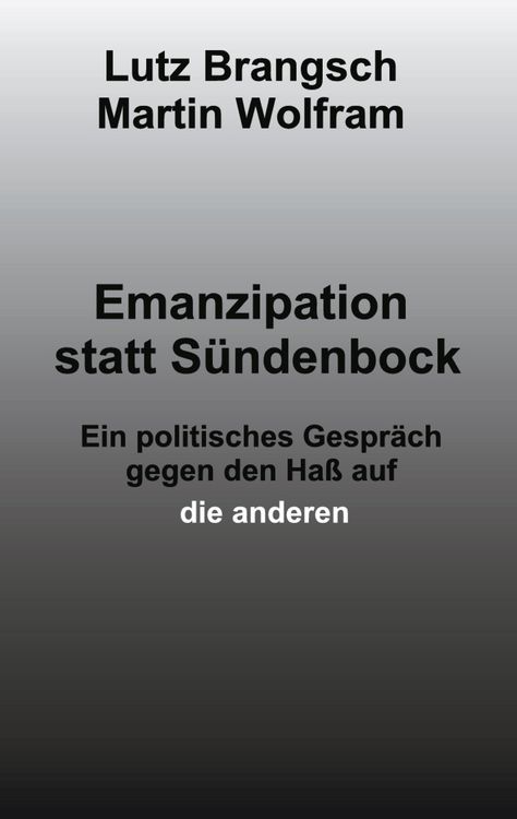 Produktbild: Emanzipation statt S&uuml;ndenbock